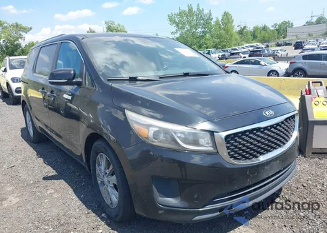 2015 Kia Sedona Lx из США, поврежденный, VIN KNDMB5C14F6063962
